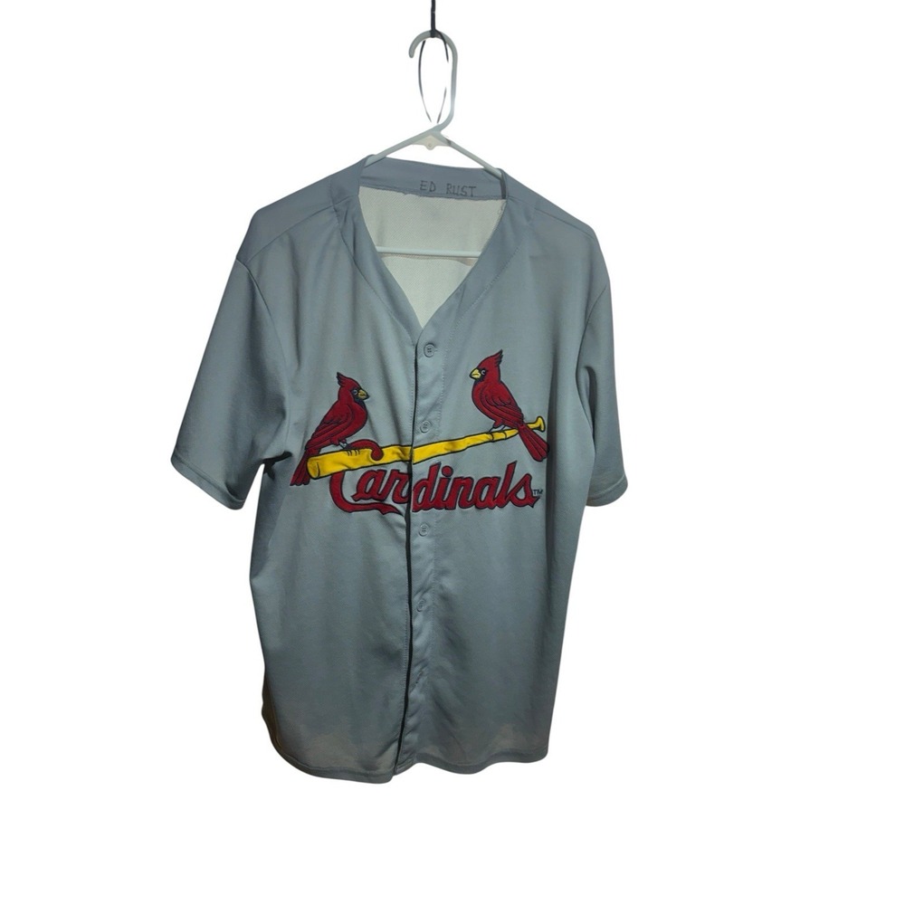 SGA St Louis Cardinals Baseball MLB Grey Jersey Mens XL Stadium Giveaway